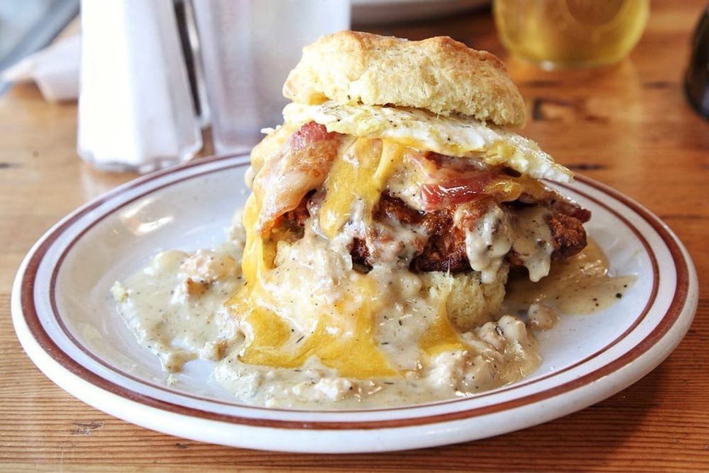 Pine State Biscuits signature dishes Reggie Deluxe 
The Chatfield
Hashbrowns